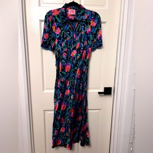 Kate spade silk floral dress